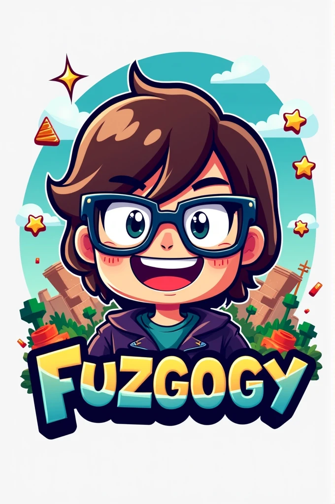 I want to create a logo for my youtube channel. My channel is based of roblox and channel name is Fuzgogy.