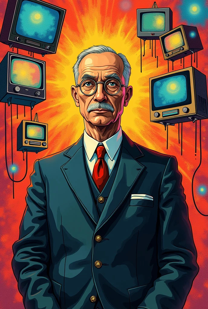 Colourful image of vladimir zworykin