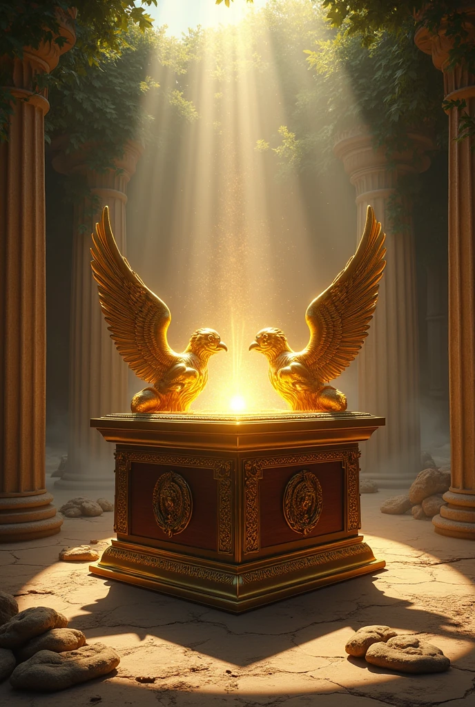 Lid of the Ark of the Covenant divided into two parts
