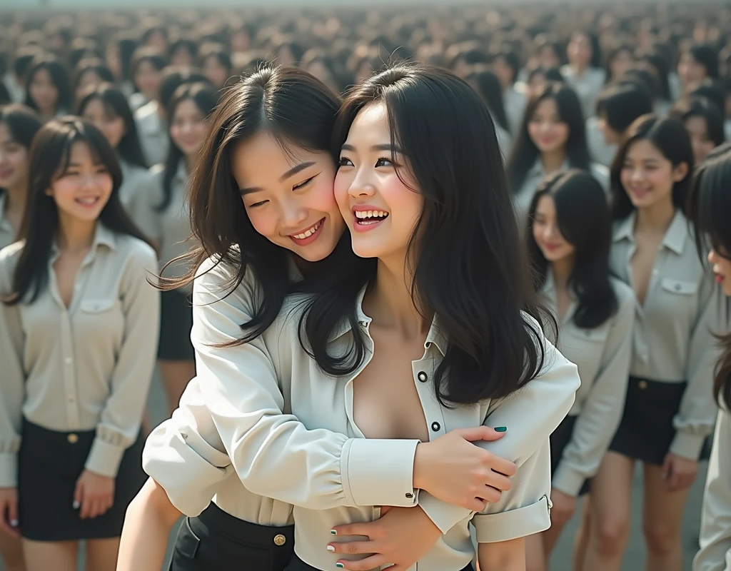 [Japanese Clone girls=Myself], [Perfect Clone girls Raw Photography Art], (16K, Highest quality, Ultra-high resolution, ((Unrealistic, Unprecedented sight, ((A World of Myself Proliferation)), Ultra-realistic))), (Japanese, woman, 26-year-old), (((((Small face, (((((Thick black hair, Semi-long hair)))))))))), ((Very beautiful detailed girls, Accurate body structure, とても詳細なSuper big breastsボディ)), (((Super big breasts, Large, swelling breasts))), (((White shirt, Big breasts emphasis, I can see the cleavage, Black Mini Skirt))), ((Dark Eyes, Mature face, Cute Smile, A gentle gaze)), (((((Happy laughter))))), (((((Very detailed, 1girl-1,000,000,000,000,000,000,000,000,000,000,000,000,000cloning girls))))), (((((A very detailed and precise description of the doppelganger, Perfectly the same girl, The exact same smile, Perfect same hair, Perfect same clothes, Exactly the same height, 完璧な同じLarge, swelling breasts))))), (((((Myself only))))), (((Perfect description, Filling the Earth 1,000,000,000,000,000,000,000,000,000,000,000,000,000cloning girls-1,000,000,000,000,000,000,000,000,000,000,000,000,000^100,000,000cloning girlsのMyself, 異次元のSuper dense, Super denseの中心に広くフォーカス, I&#39;m happy to be surrounded by countless versions of myself, I want to drown in love with countless versions of myself., I want to be drowned in love with countless versions of myself around me., Holding hands, hug, hug, kiss, Touching breasts))), (((Very detailed, Extremely crowded, Super dense, Super crowded))), ((Bright and soft light)), ((((((((Very detailed and clear hyper-perspective drawing)))))))), (((Subject depth zero))), Everyone is sexy