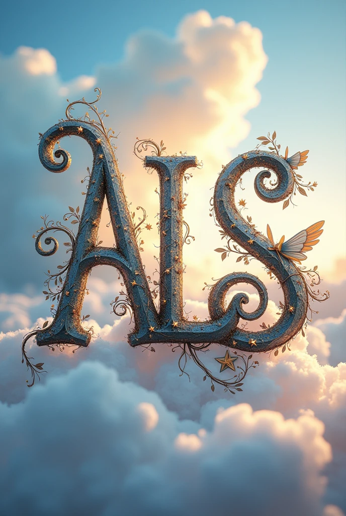 Logo with the word ALS that is mythical like fairy tales 