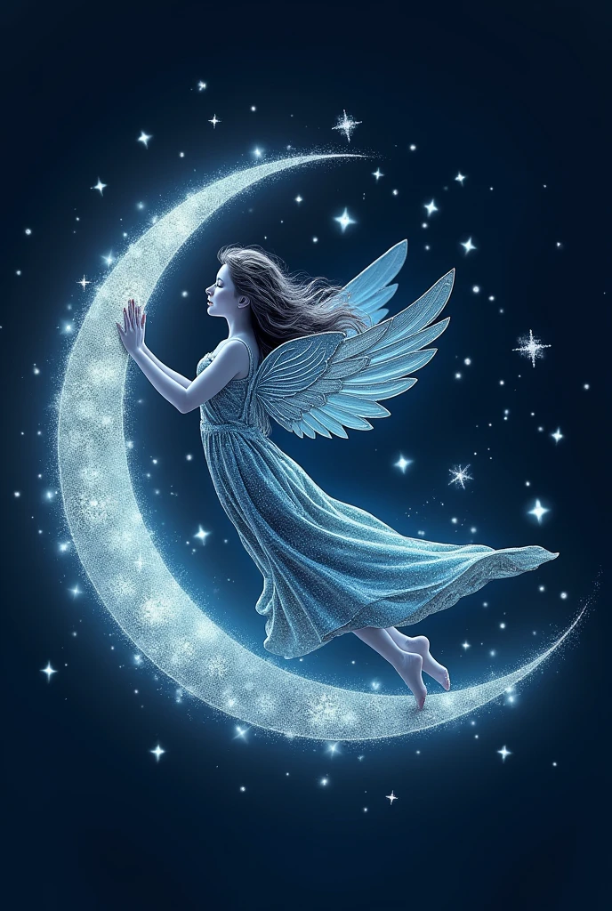 Logo for a business that says moonlight muse that is mythical like fairy tales 