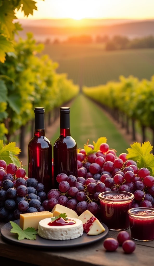Make an image of grape products