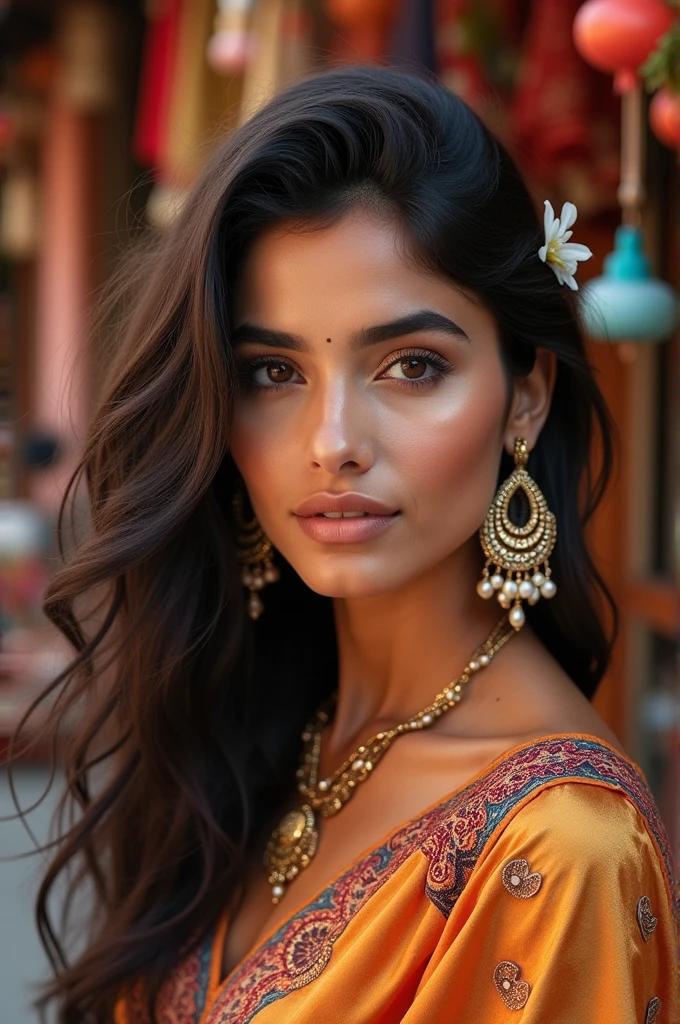 Image of an indo western face model