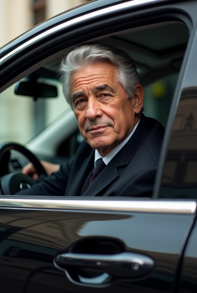 Afranio, Harington's private driver, gray hair, 53 years old, Cao Cao , well-groomed, with small wrinkles on the mouth, and always helpful. Uses the Harington company slogan & co.
