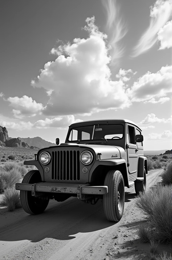Jip car black and white
