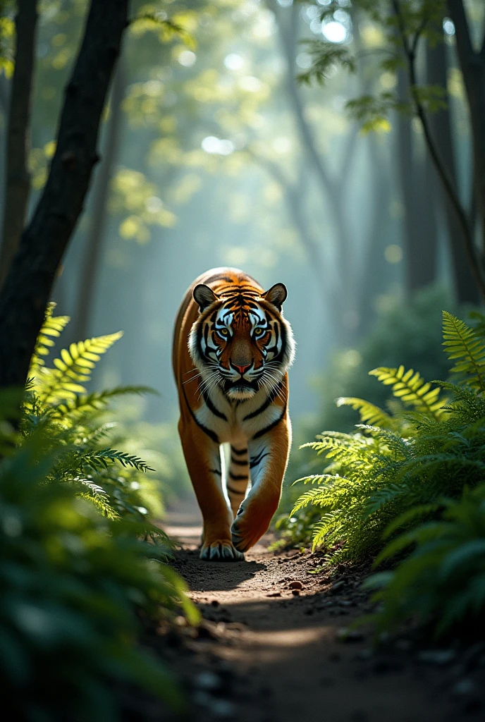 Every hunter would be afraid of that tiger and hesitate to follow its tracks.