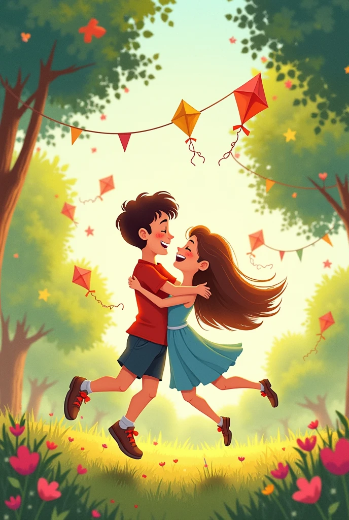 Emotion of love like fun