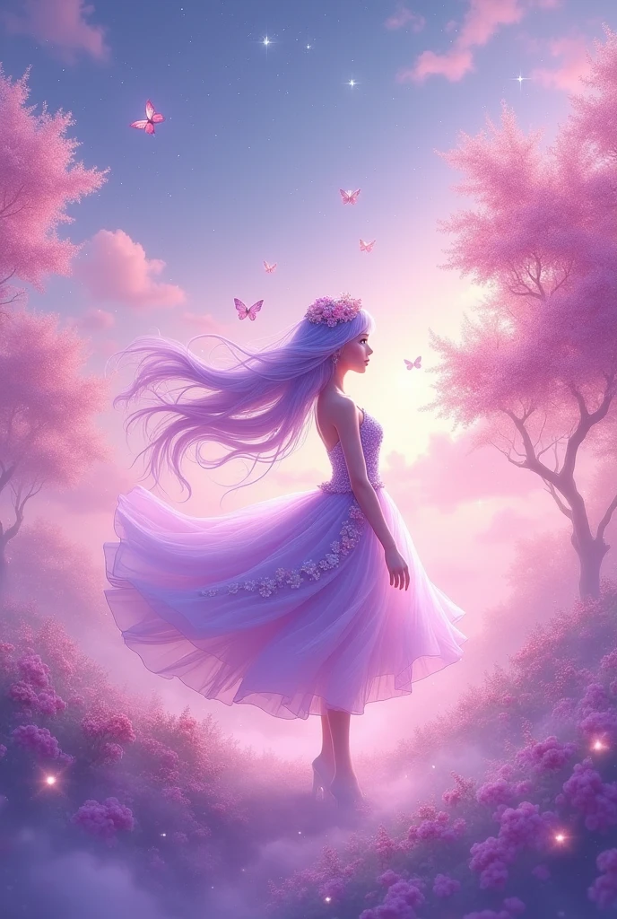 PURPLE WITH PINK IMAGE