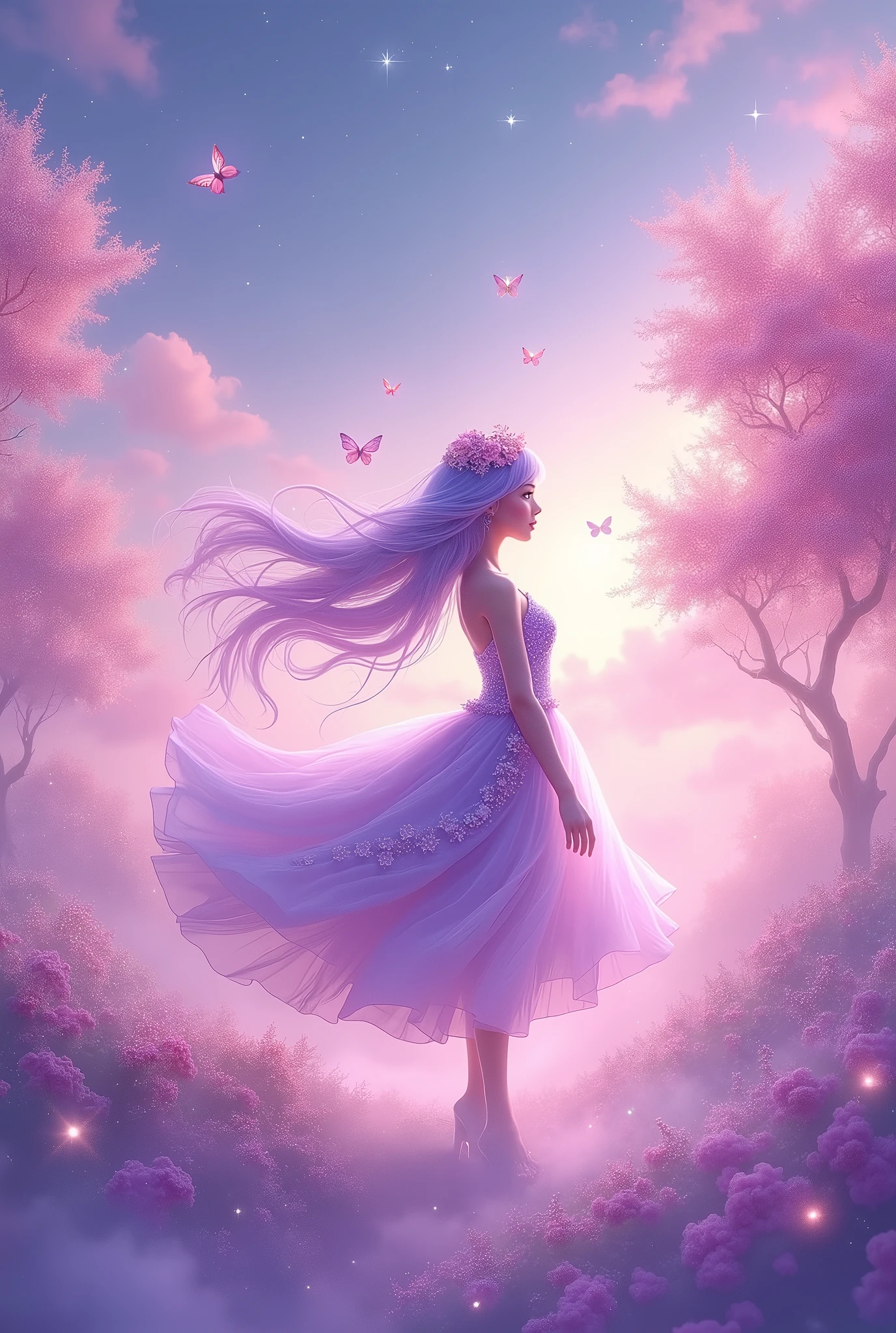 PURPLE WITH PINK IMAGE