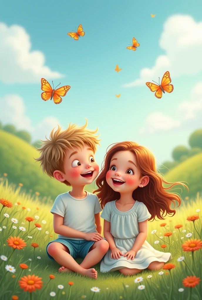Boy and girl without clothes 