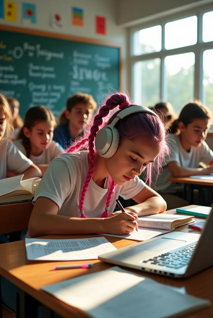 Students memorizing answers