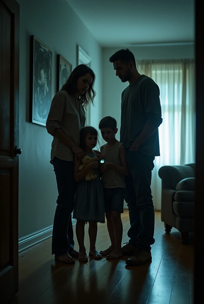 And the family in the dark scary clean house