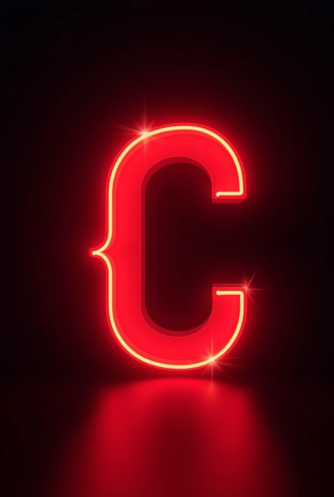 I want a profile picture for a Facebook page called Choquito. I want the letter in the middle with red neon colors and a black background.

