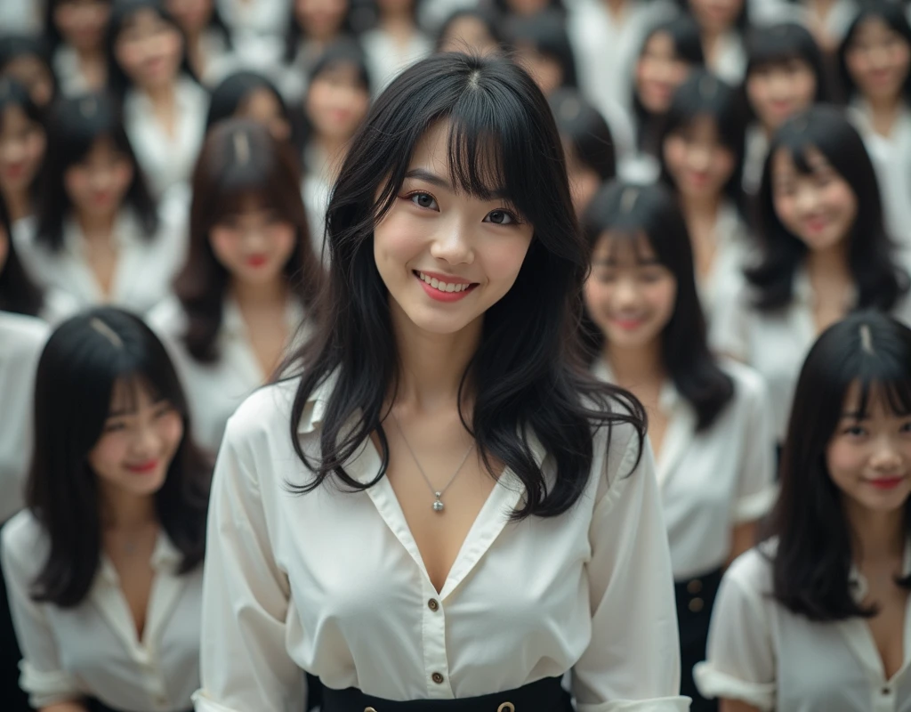 [Japanese Clone girls=Myself], [Perfect Clone girls Raw Photography Art], (16K, Highest quality, Ultra-high resolution, ((Unrealistic, Unprecedented sight, ((A World of Myself Proliferation)), Ultra-realistic))), (Japanese, woman, 26-year-old), (((((Small face, (((((Thick black hair, Semi-long hair)))))))))), ((Very beautiful detailed girls, Accurate body structure, Very detailed and perfect super busty body)), (((amazing super big tits, Large, swelling breasts))), (((White shirt, Big breasts emphasis, I can see the cleavage, Black Mini Skirt))), ((Dark Eyes, Mature face, Cute Smile, A gentle gaze)), (((((Happy laughter))))), (((((Very detailed, 1girl-1,000,000,000,000,000,000,000,000,000,000,000,000,000cloning girls))))), (((((A very detailed and precise description of the doppelganger, Perfectly the same girl, The exact same smile, Perfect same hair, Perfect same clothes, Exactly the same height, 完璧な同じLarge, swelling breasts))))), (((((Myself only))))), (((Perfect description, Filling the Earth 1,000,000,000,000,000,000,000,000,000,000,000,000,000cloning girls-1,000,000,000,000,000,000,000,000,000,000,000,000,000^100,000,000cloning girlsのMyself, 異次元のSuper dense, Super denseの中心に広くフォーカス, I&#39;m happy to be surrounded by countless versions of myself, I want to drown in love with countless versions of myself., I want to be drowned in love with countless versions of myself around me., Holding hands, hug, hug, kiss, Touching breasts))), (((Very detailed, Extremely crowded, Super dense, Super crowded))), ((Bright and soft light)), ((((((((Very detailed and clear hyper-perspective drawing)))))))), (((Subject depth zero))), Everyone is sexy