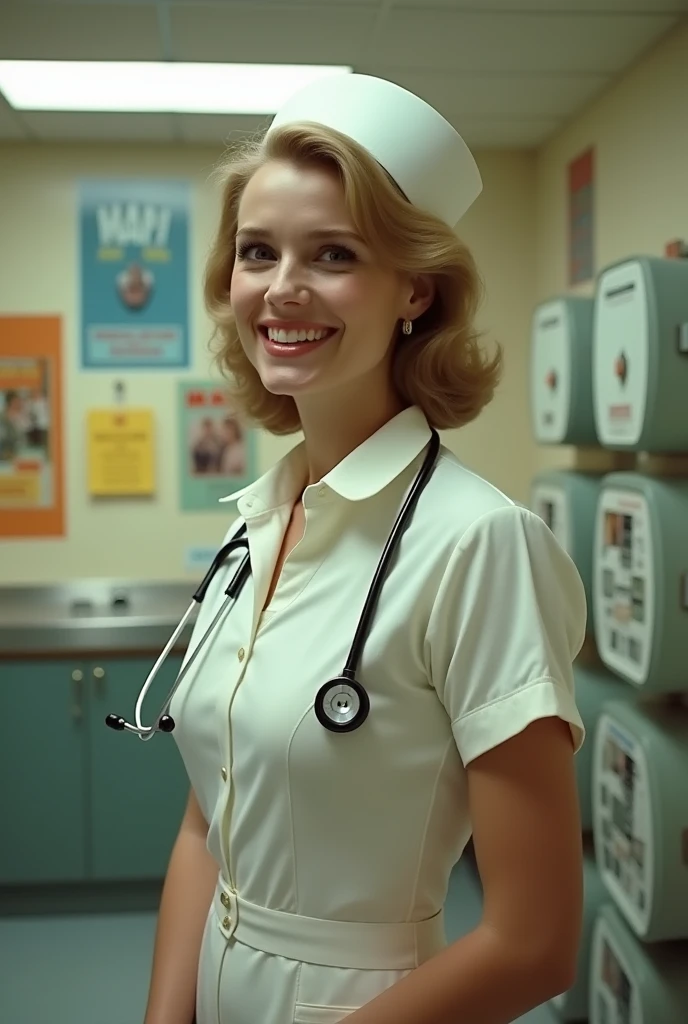 1970's nurse from the side