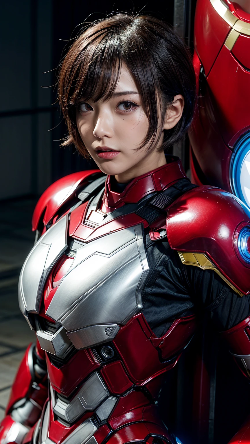 AIbeauty、リアルbeauty、big 、Super Sentai、Sentai Series Female Iron Man Short Hair Sweaty