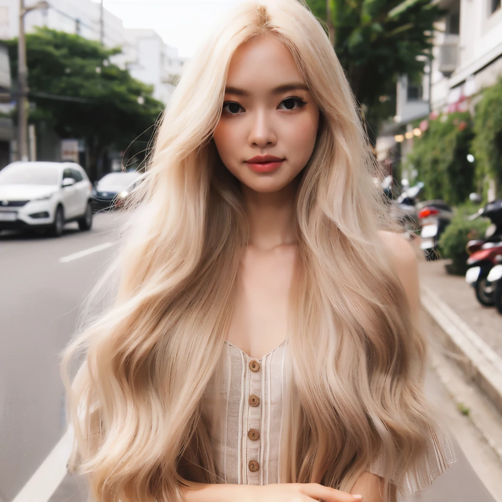blonde haired woman with long, Wavy hair standing on a city street, long blondie hair, blond long hair, longer blond hair, extremely long thick blond hair, tem long blondie hair, blond long hair, long luxurious light blonde hair, beautiful blonde hair, long blondie hair ondulados, long blondie hair, long blondie hair ondulados, glorious long blond hair
