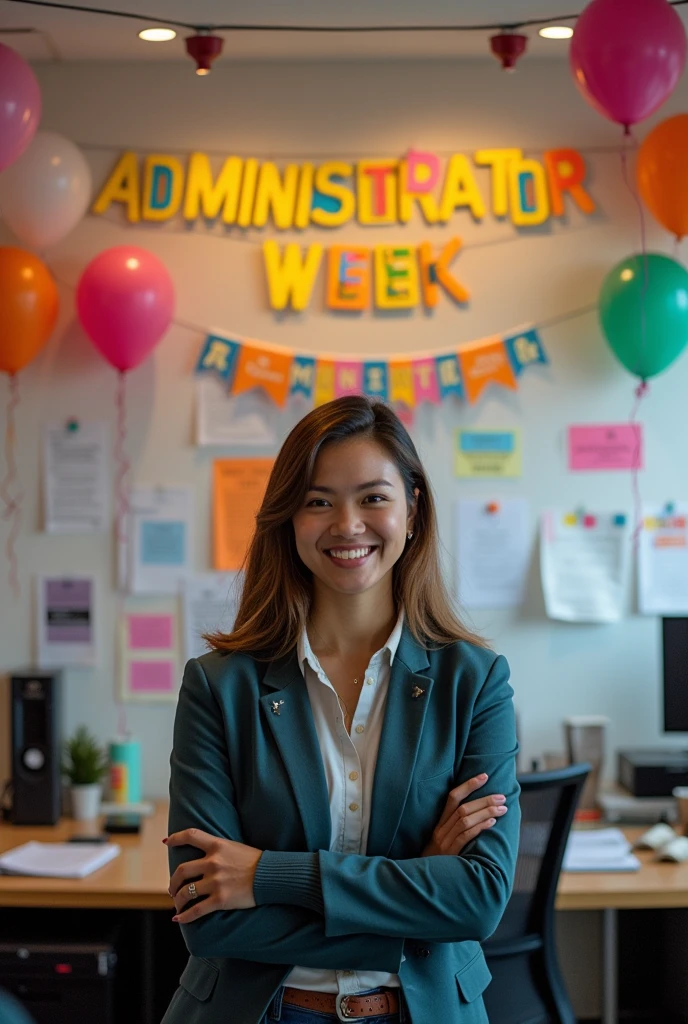 administrator week with sign
