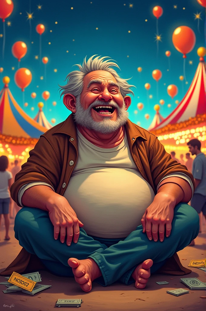 man naked old man round belly dirty old man vulgar laugh "old gort" comaneci