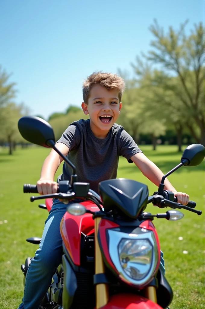 Moto cf sr 300 to a boy