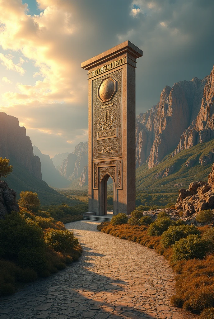 Khyber pass digital monument  in Pakistan 