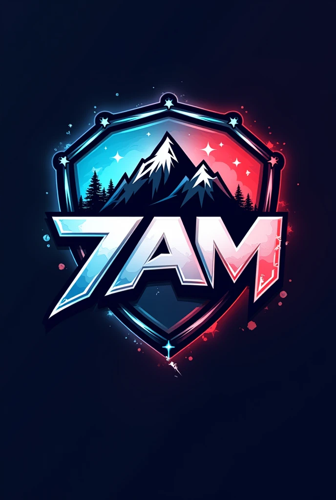 Create a logo for a fortnite esports team whose name is "7AM" let it be tryhard