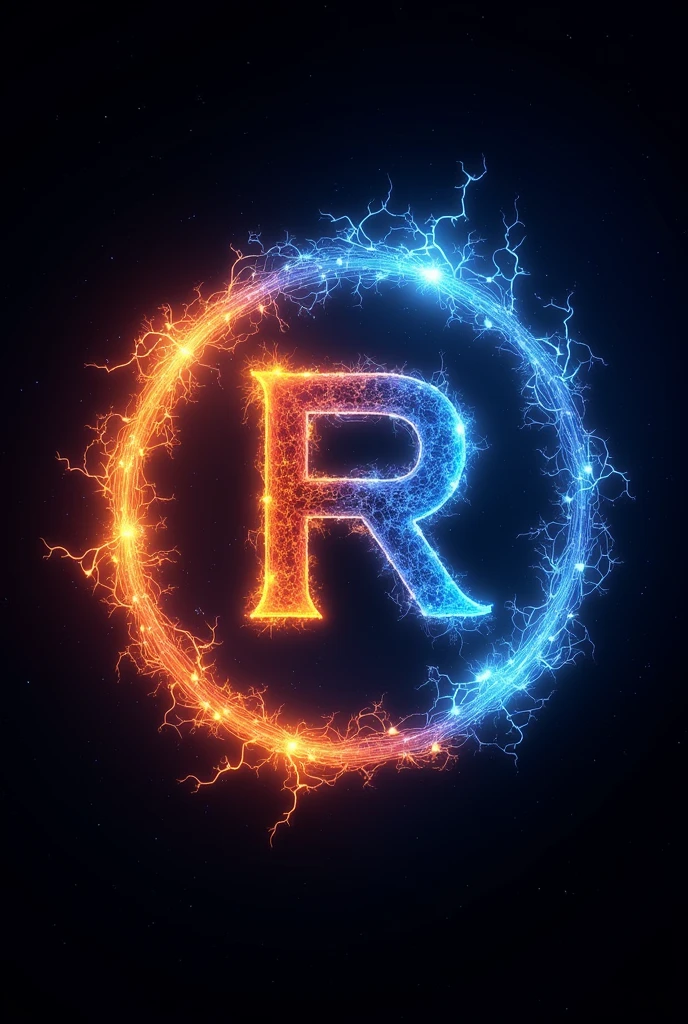 Create a logo REFFI official with fire and lightning