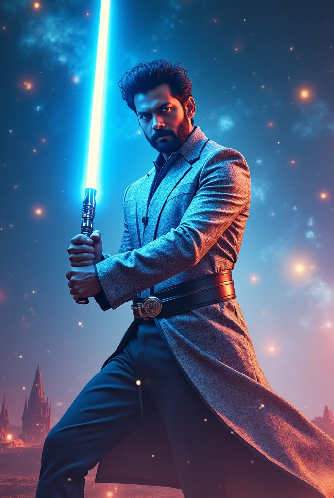 I need Mahesh Babu pic with light saber