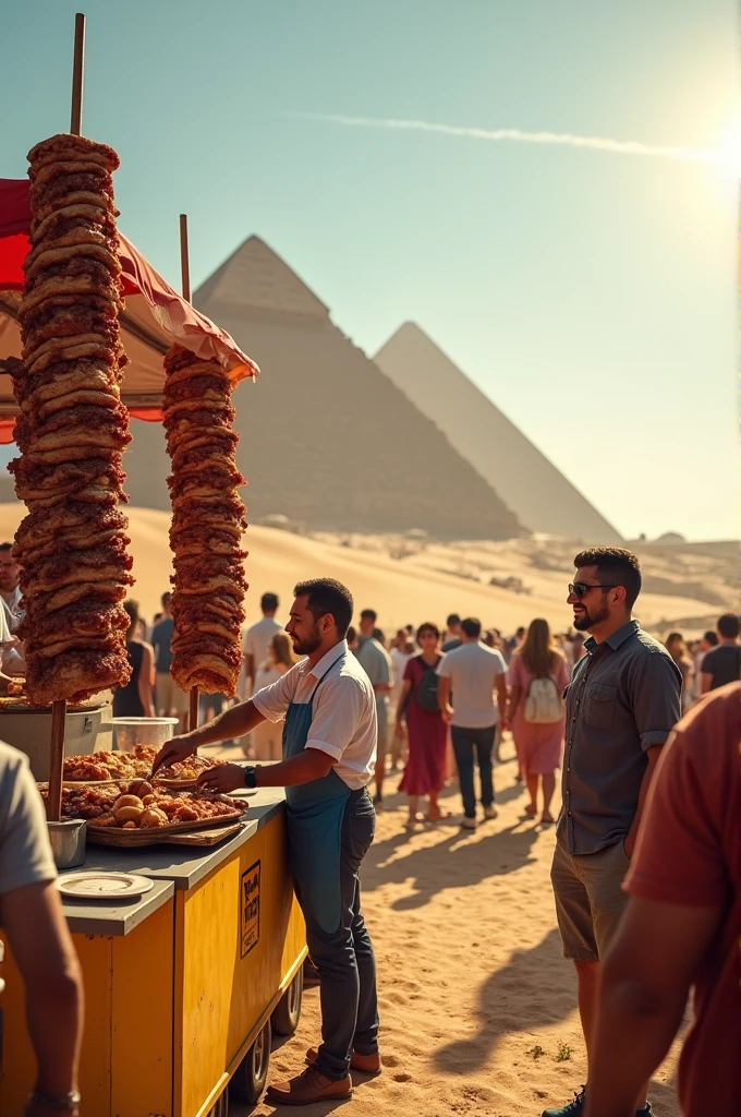 Shawarma Egyptian pyramids
