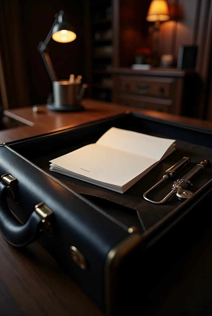 a slip in a briefcase