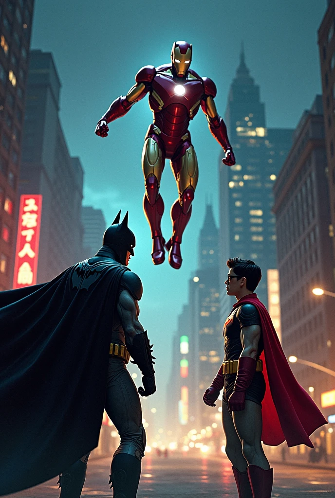 batman and robin matou iron man