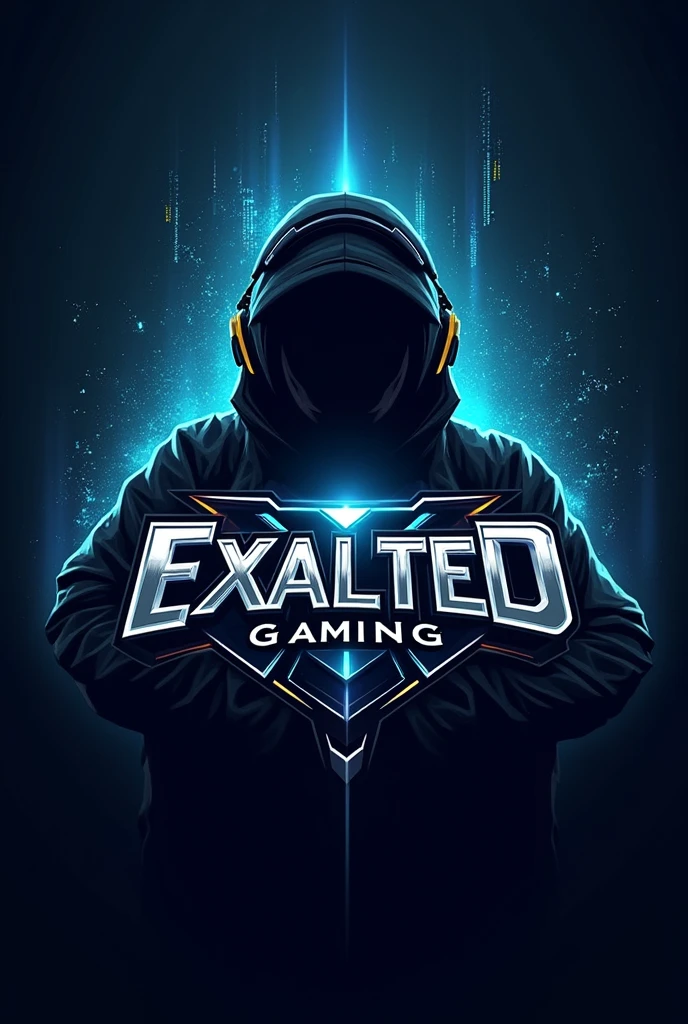 make me a profile pic for a page of "Exalted Gaming" with a black background