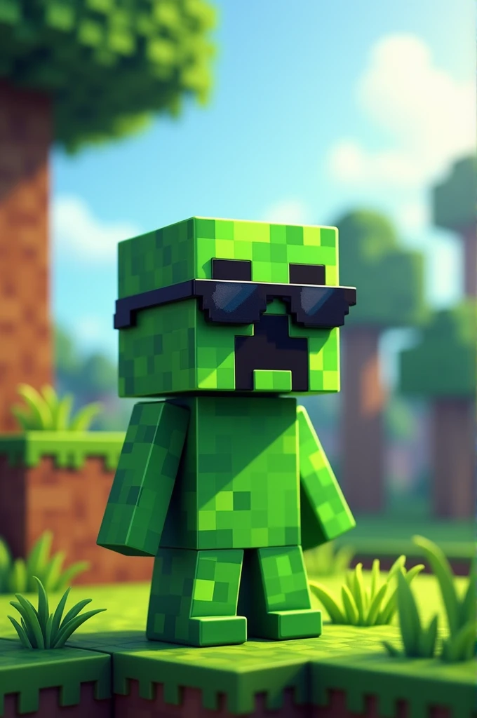 Creeper minecraft completo con lentes