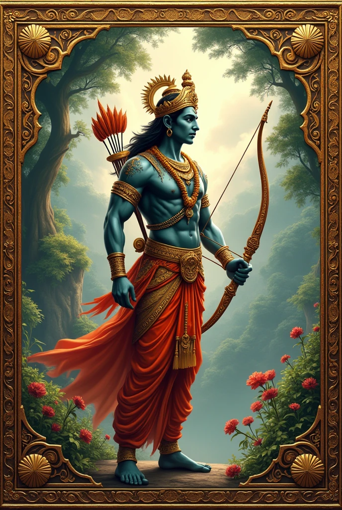 As an image of the cover of a book of the Ramayana legend
