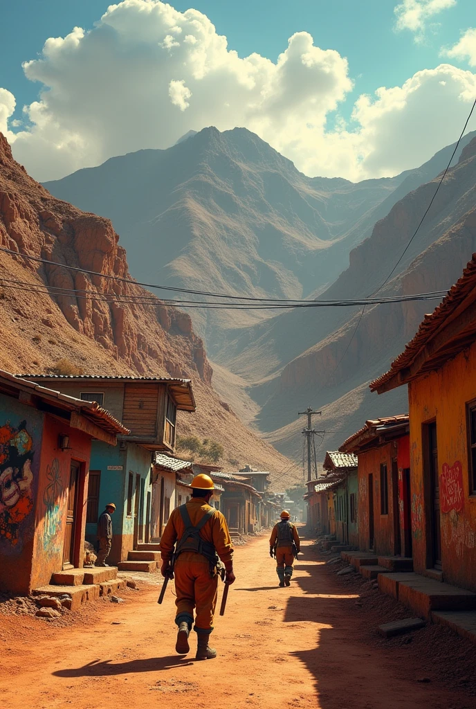 How AI imagines the city of El Salvador in Chile, which is a mining town