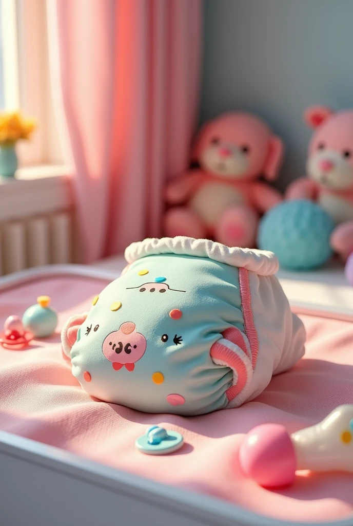 make the diaper more realistic, like a sexy Crinklz adult baby diaper