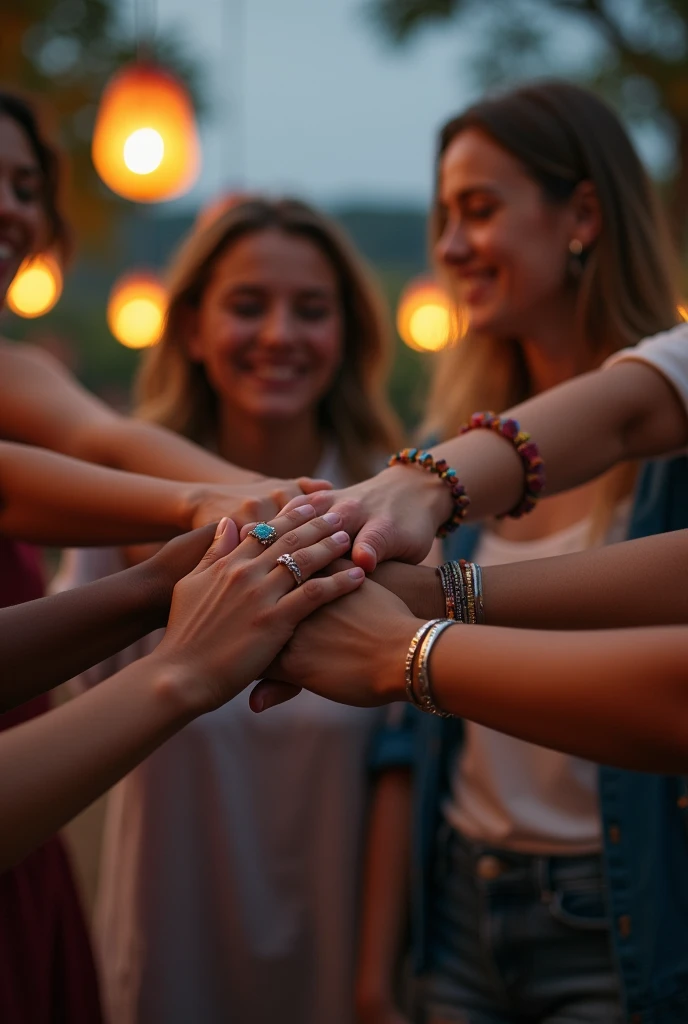 Images of holding hands in a circle 