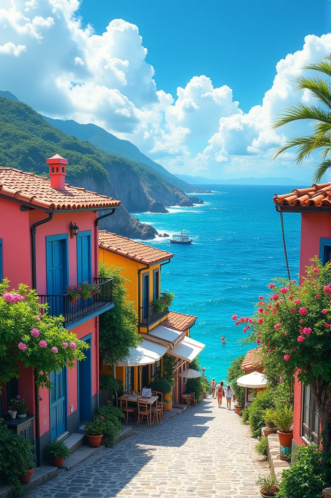 Town with a view of the sea、Sunabe
