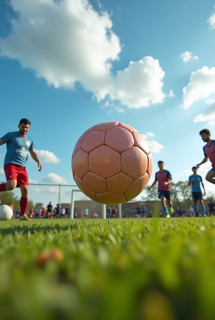 A soccer ball that looks like a testicle