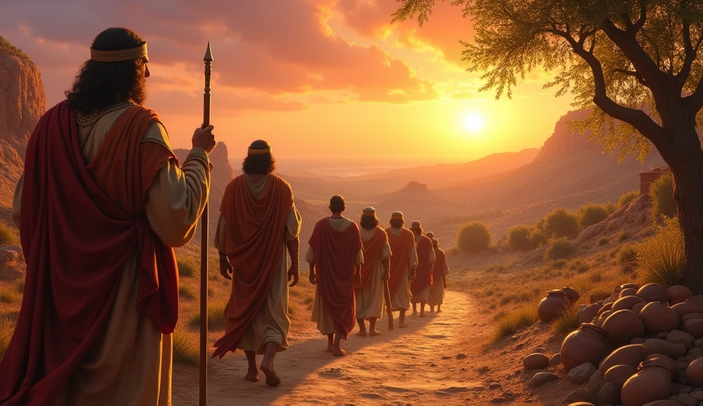 biblical history: Davi, wishing to show kindness to the new king because of the friendship he had had with his father, sends messengers to comfort Hanun.