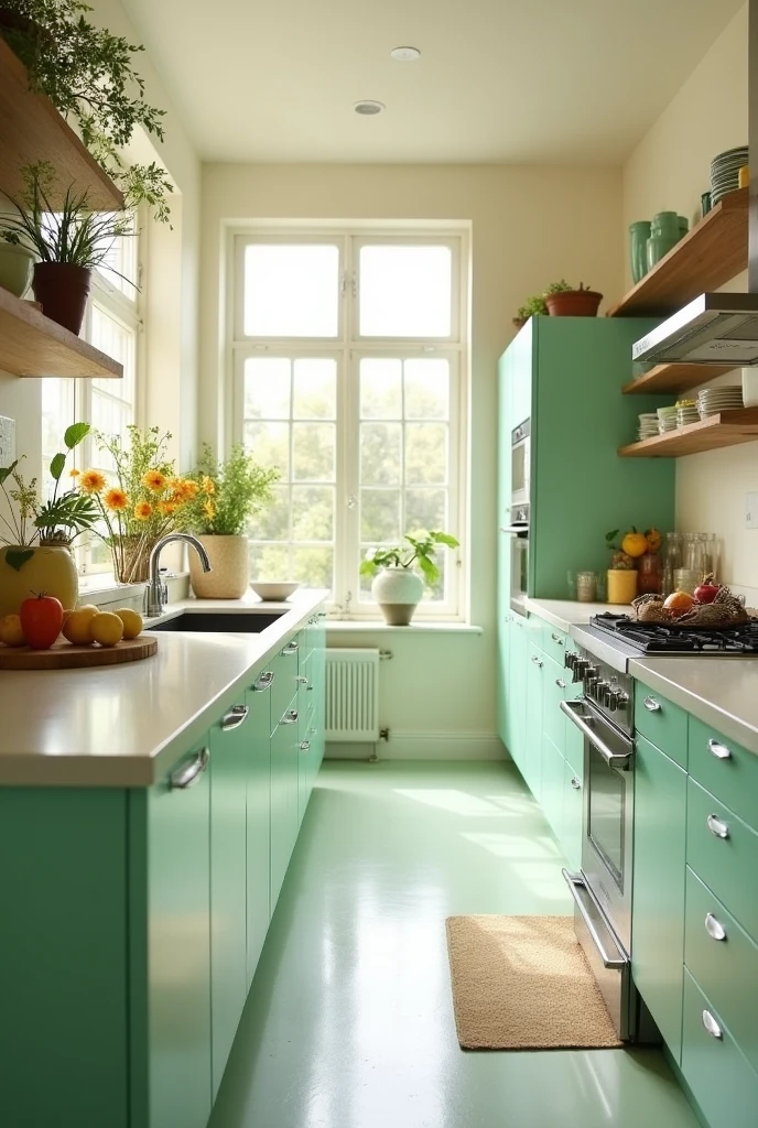 Kitchen with light colors