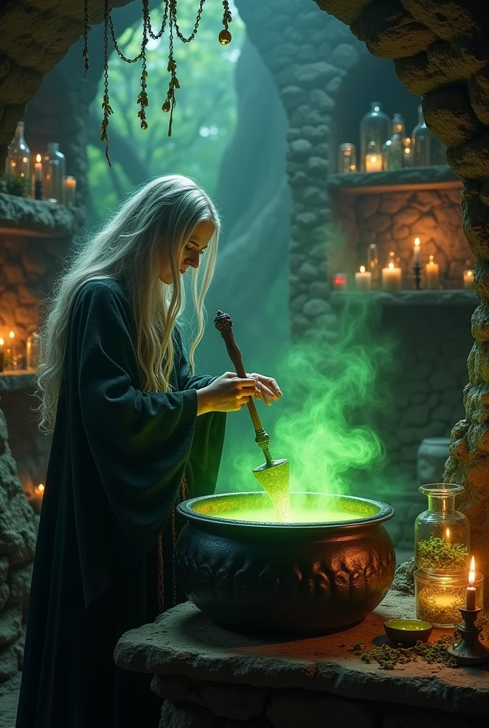 Stirring the witch&#39;s cauldron
