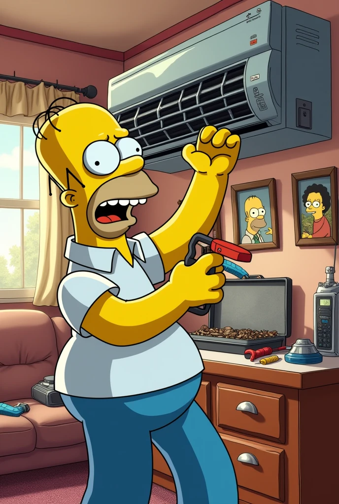 Honero simpson fixing air conditioning