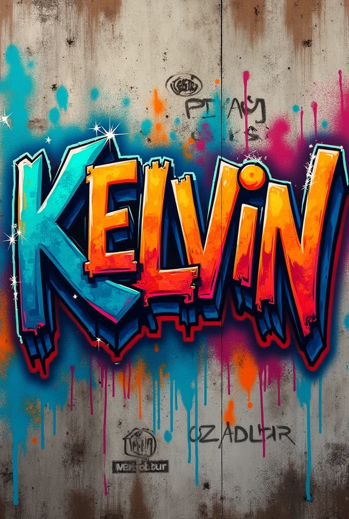 graffiti style wallpaper written by Kelvin resolution 1920x1080