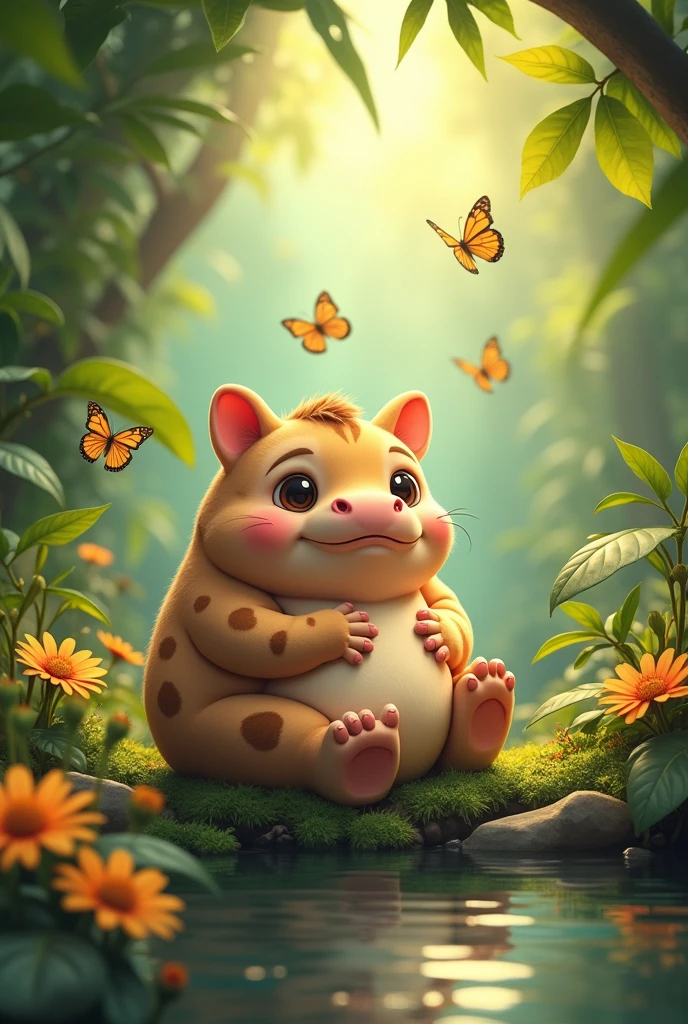 Hippo mixed with cat