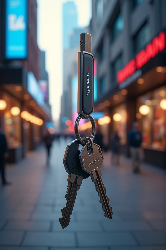 Keychain with portable charger