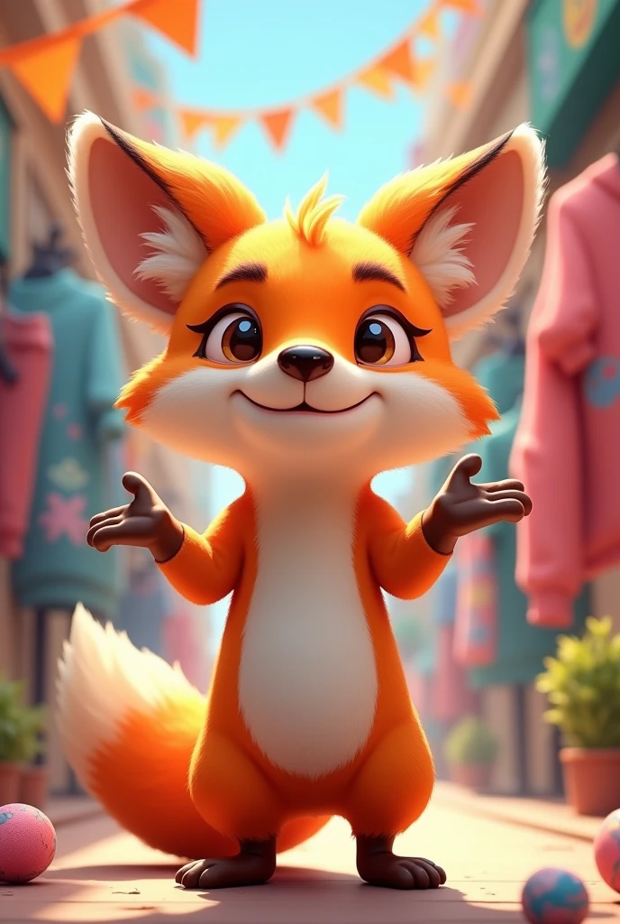 fox with open hands and smirk avatar online store