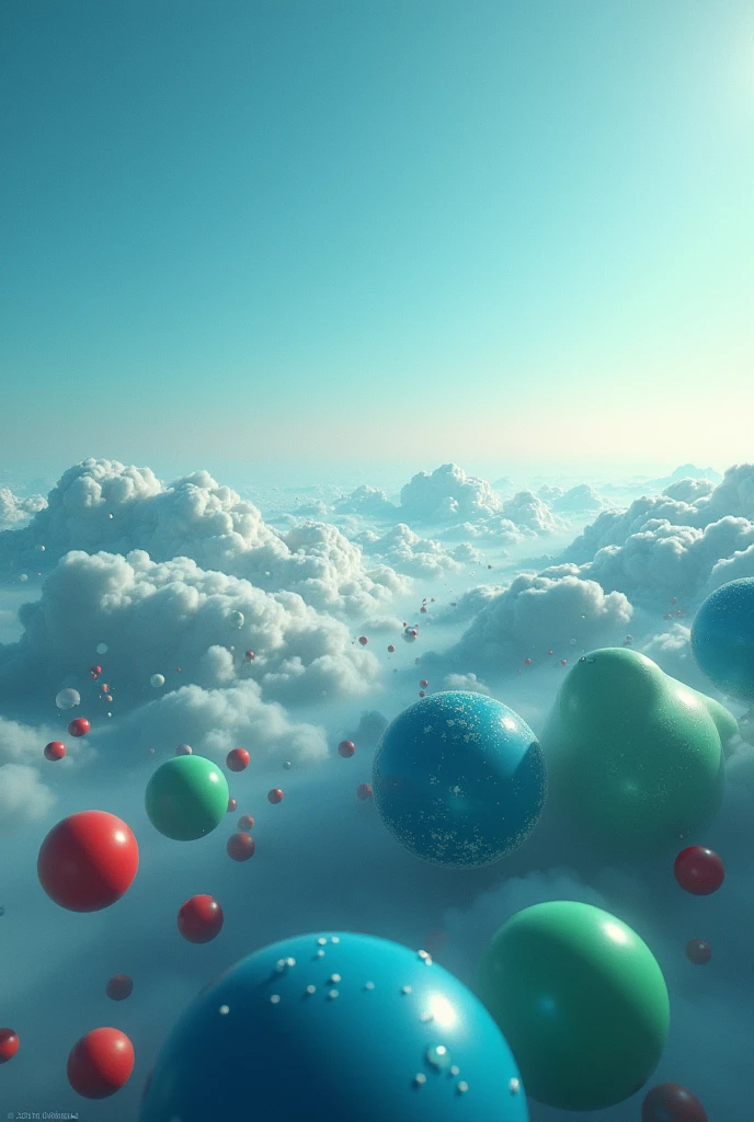 Create an image of atmospheric air with Nitrogen molecules (N₂) in greater quantity than other molecules, as Oxygen (O₂) and Carbon Dioxide (CO₂). Add labels to show that Nitrogen is the main component.