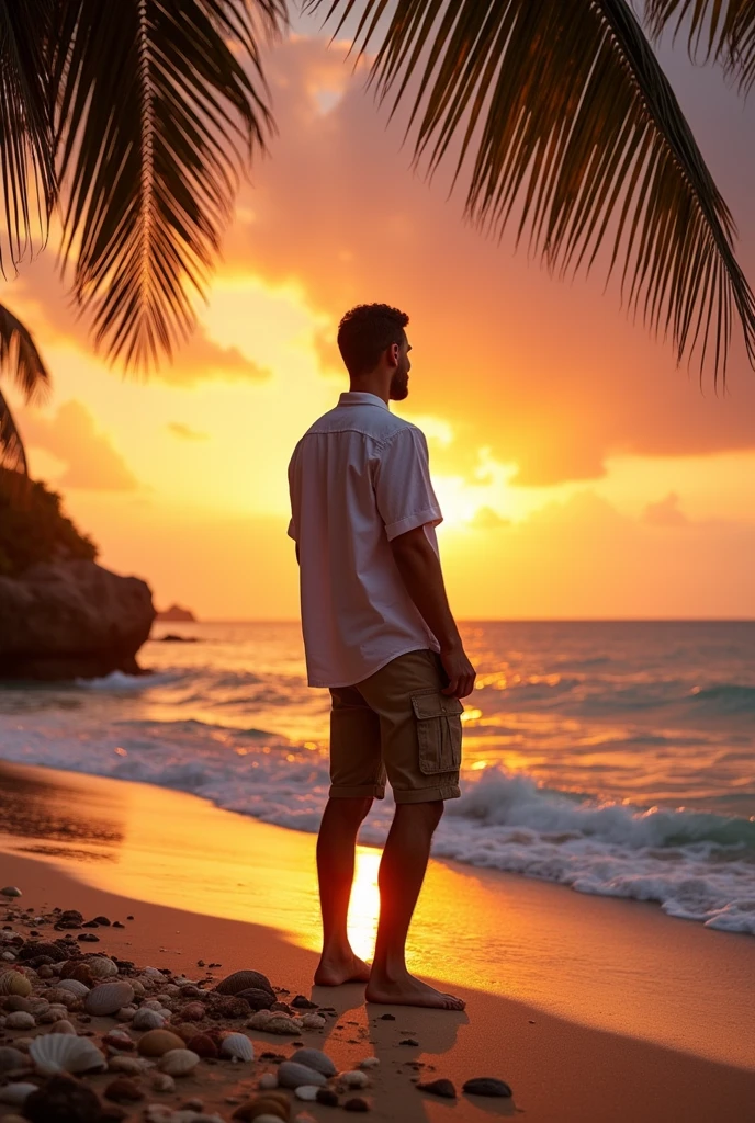 man on the beach